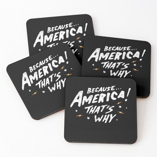 Item preview, BECAUSE AMERICA! THAT'S WHY America Eagle Funny 4th of July Day Independence America designed and sold by JennieDreher.