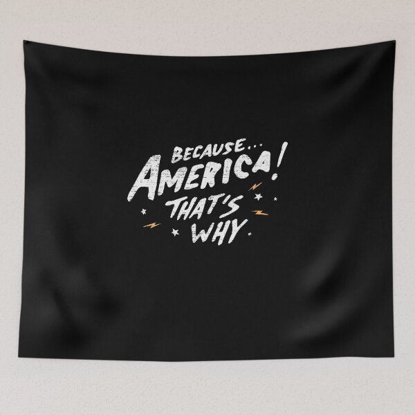 Item preview, BECAUSE AMERICA! THAT'S WHY America Eagle Funny 4th of July Day Independence America designed and sold by JennieDreher.