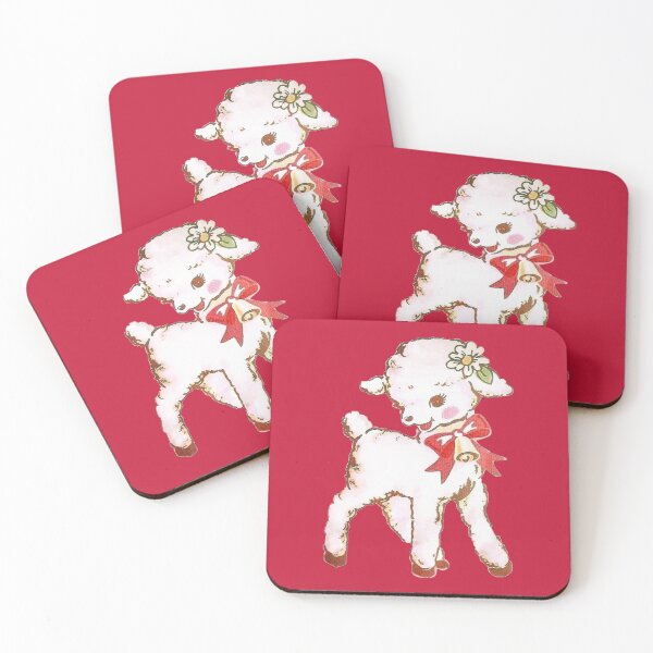 Item preview, Vintage Kawaii Kitsch Cute Baby Lamb designed and sold by mnkna.