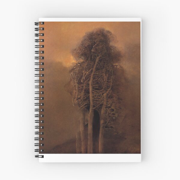 Item preview, Untitled (surrealist art), by Zdzisław Beksiński ORIGINAL  designed and sold by buzztop.