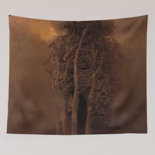Item preview, Untitled (surrealist art), by Zdzisław Beksiński ORIGINAL  designed and sold by buzztop.