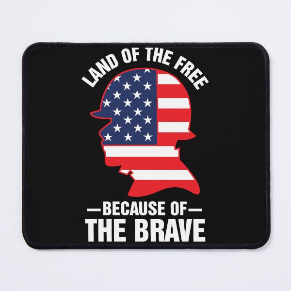 Item preview, BECAUSE OF THE BRAVE Funny 4th of July Day Independence America Patriotic Love designed and sold by JennieDreher.