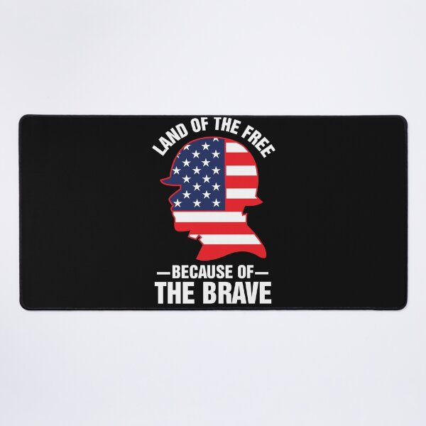 Item preview, BECAUSE OF THE BRAVE Funny 4th of July Day Independence America Patriotic Love designed and sold by JennieDreher.
