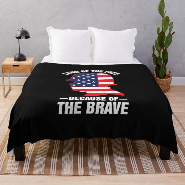 Item preview, BECAUSE OF THE BRAVE Funny 4th of July Day Independence America Patriotic Love designed and sold by JennieDreher.