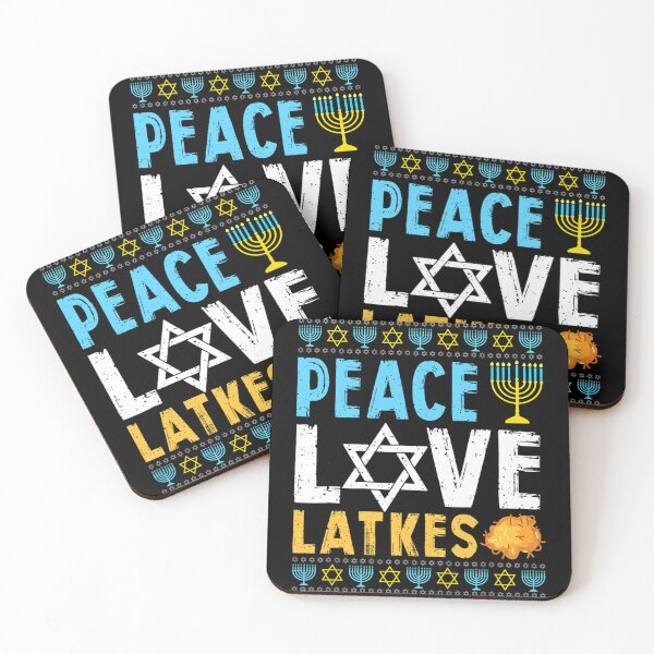 Item preview, Peace Love Latkes Funny Hanukkah Chanukah Jewish designed and sold by ConierMinert.