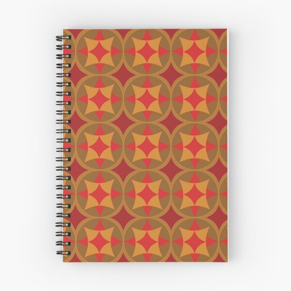 Item preview, Pattern of Red Diamonds and Brown Circles designed and sold by ThePurpleFrog.