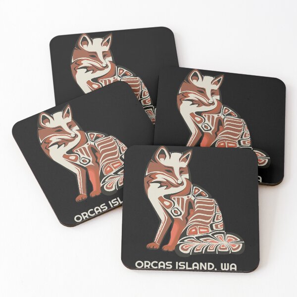 Item preview, Tribal Fox Orcas Island Washington Native American Haida designed and sold by ConierMinert.