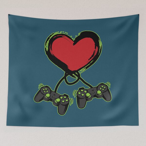 Item preview, video gamer heart controller valentines day kids boys designed and sold by ConierMinert.