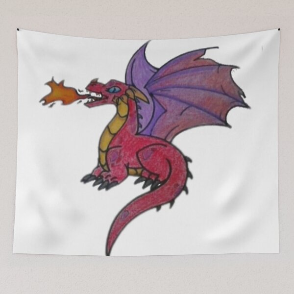Item preview, Fire-breathing dragon designed and sold by Crochetamommy.