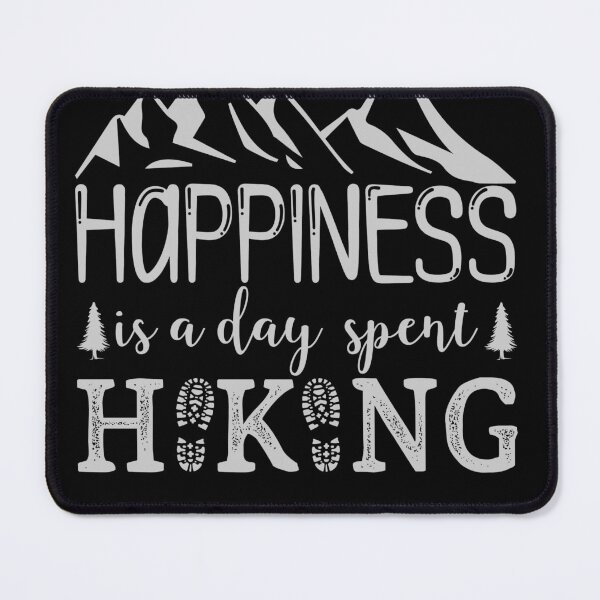 Item preview, happiness is a day spent hiking with my cat designed and sold by adiskiart.