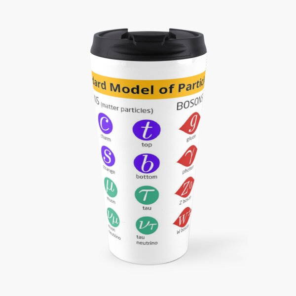 The current standard model of particle physics. These are the particles that make up the entire universe. Although there's still that whole dark matter problem to solve Travel Coffee Mug