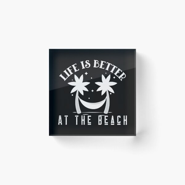 Item preview, Life Is Better At The Beach Hammock Palm Trees designed and sold by LadySaltwater.