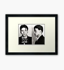 Sinatra Mugshot Framed Print