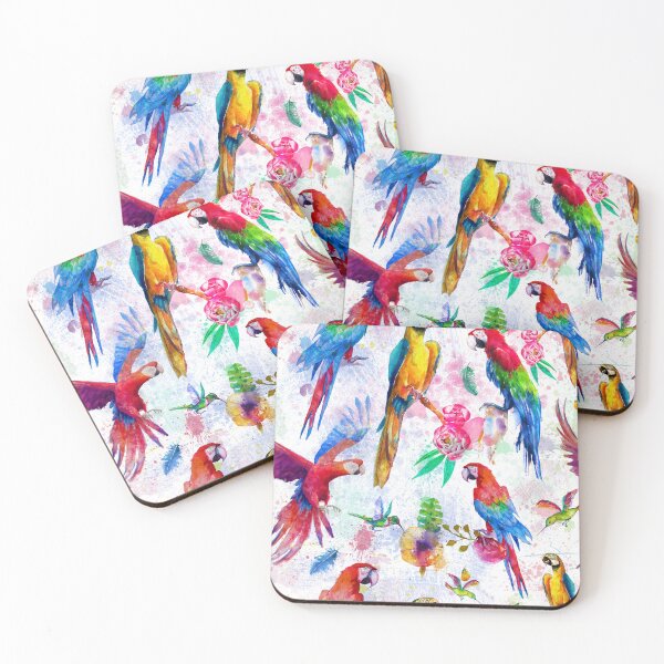 Item preview, Bright Parrot Watercolor designed and sold by MobertsonArt.