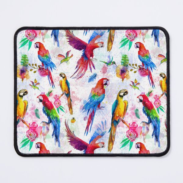 Item preview, Bright Parrot Watercolor designed and sold by MobertsonArt.