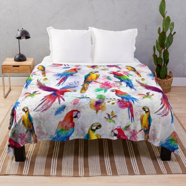 Item preview, Bright Parrot Watercolor designed and sold by MobertsonArt.