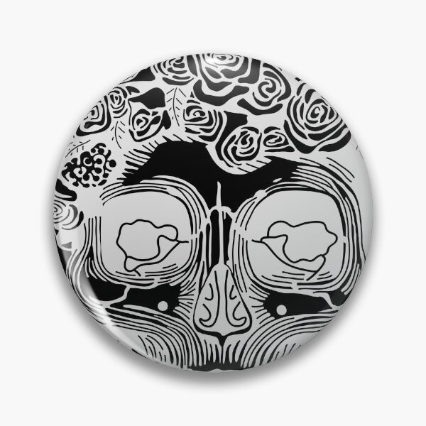 Item preview, Flower Crown Skull (Light Grey) designed and sold by Zia Frazier.