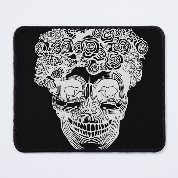 Item preview, Flower Crown Skull (Light Grey) designed and sold by Zia Frazier.