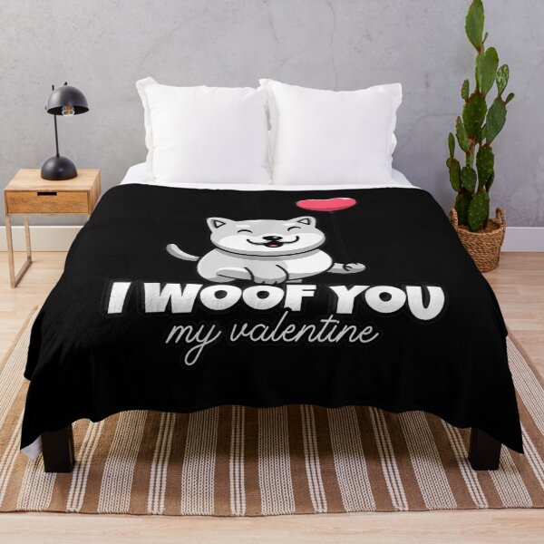 Item preview, Cute Valentines Day I Woof You My Valentine Dog  designed and sold by jennifera11.