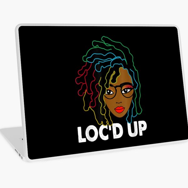 Locs Hair Black History Month For Women Girls Dreadlocks  Laptop Skin