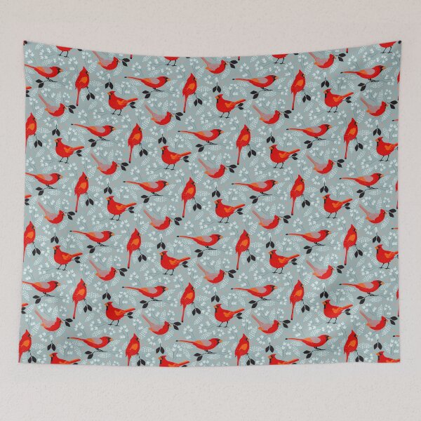 Item preview, Cardinals bird seamless  designed and sold by MobertsonArt.
