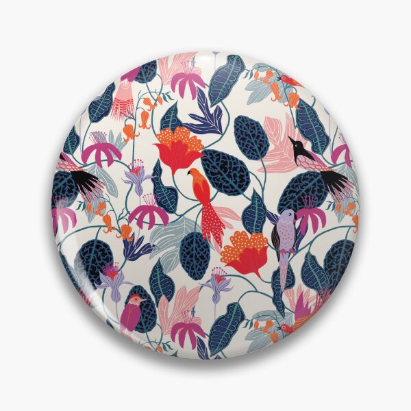Item preview, Tropical Floral Birds designed and sold by MobertsonArt.