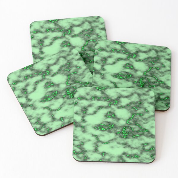 Item preview, BRIGHT GREEN MARBLE PATTERN WITH NEON GREEN ACCENTS  designed and sold by ozcushionstoo.
