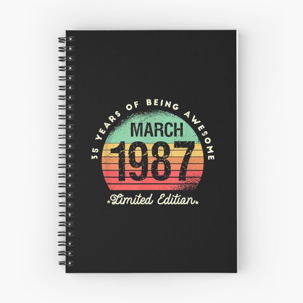 Item preview, 35 Years Of Being Awesome Limited Edition March 1987  designed and sold by bessiey23.