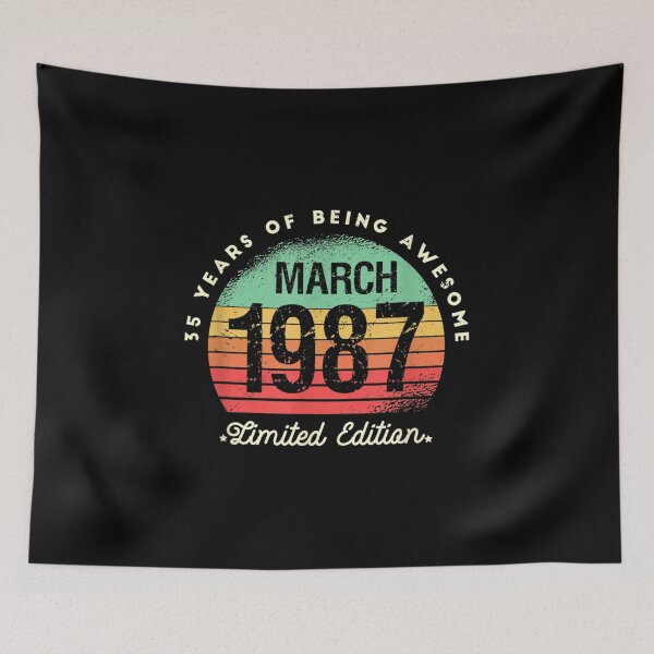 Item preview, 35 Years Of Being Awesome Limited Edition March 1987  designed and sold by bessiey23.