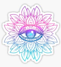 Pegatina Rainbow Eye Mandala