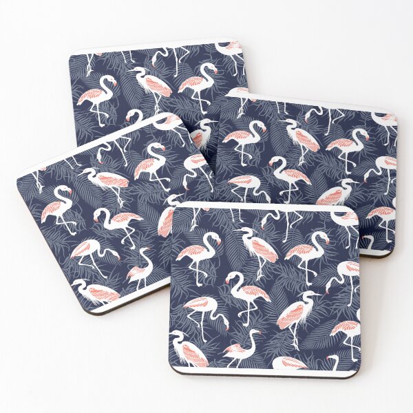 Artikelvorschau, Tropischer Flamingo auf Marine entworfen und verkauft von MobertsonArt.