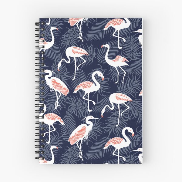 Item preview, Tropical Flamingo On Navy designed and sold by MobertsonArt.
