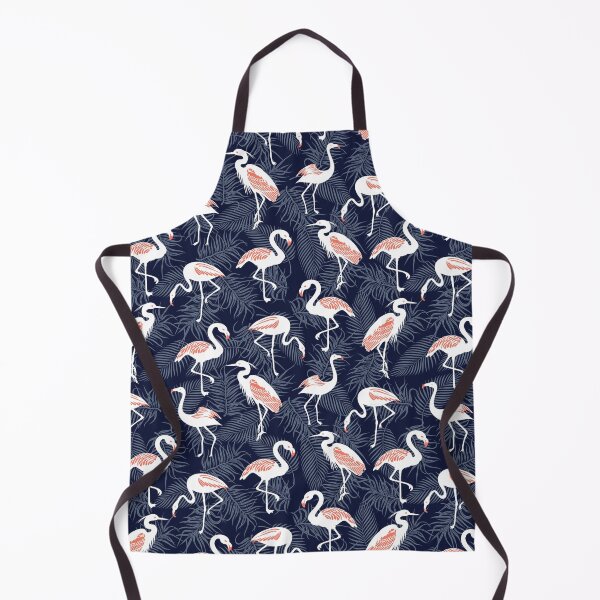 Item preview, Tropical Flamingo On Navy designed and sold by MobertsonArt.