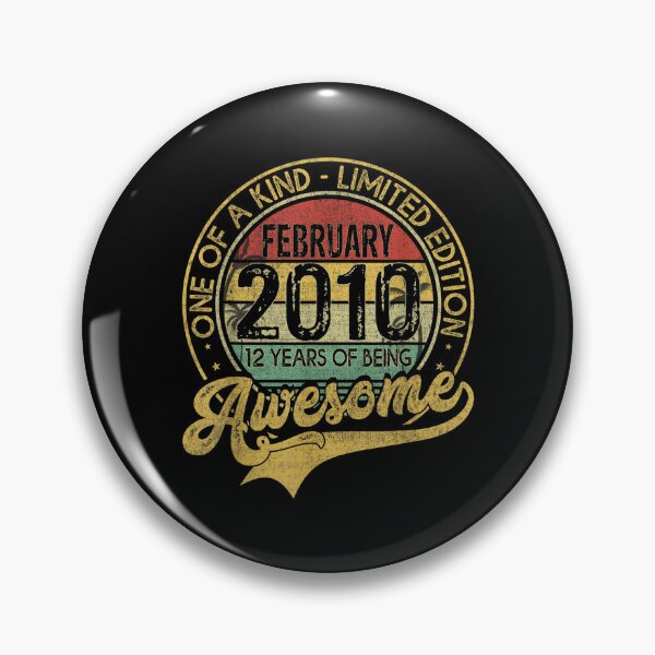 Item preview, Vintage February 2010 12 Years Born In 2010 12th Bday Gift  designed and sold by cysandy.