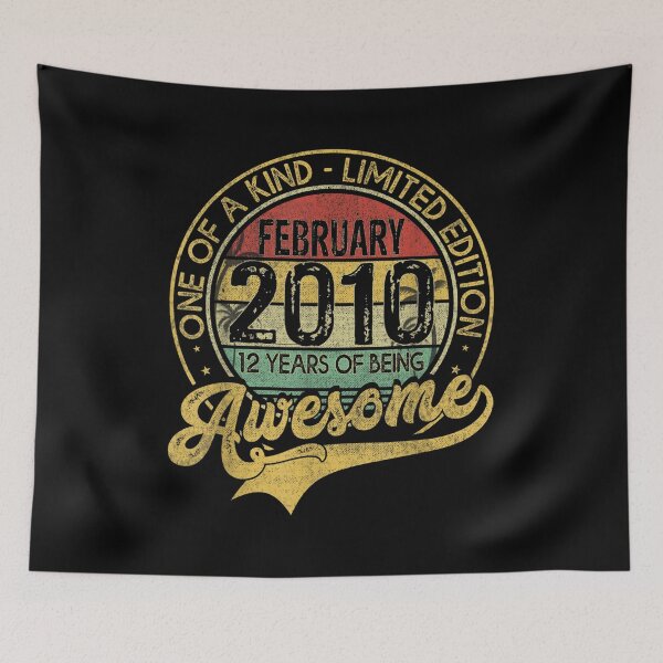 Item preview, Vintage February 2010 12 Years Born In 2010 12th Bday Gift  designed and sold by cysandy.