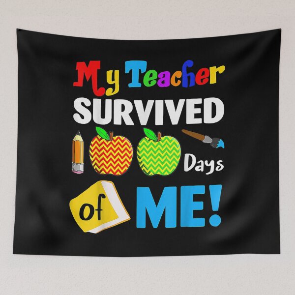 Item preview, My Teacher Survived 100 Days Of Me Funny School  designed and sold by cysandy.