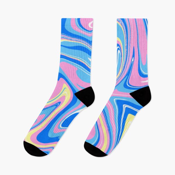 Item preview, Abstract Liquid Art Pattern Pastel Blue, Pink, and Yellow Colors designed and sold by quinellie.