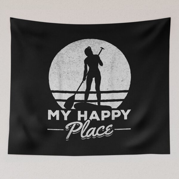 Item preview, My Happy Place Sup Girl I Water Sports Stand Up Paddle Board  designed and sold by jennifera11.