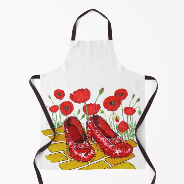 Item preview, Ruby Red Slippers And Red Poppies Yellow Brick Road Watercolor designed and sold by Irina Sztukowski.