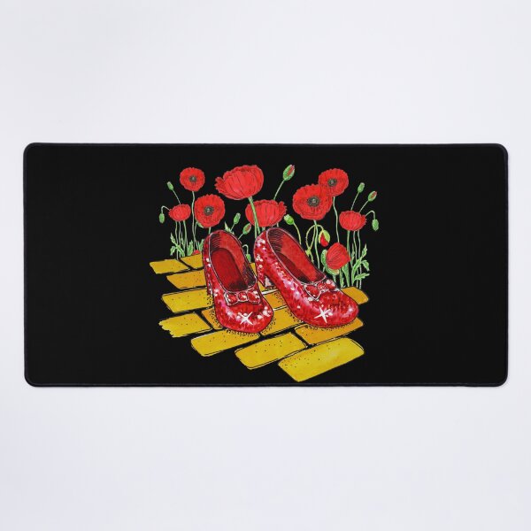 Item preview, Ruby Red Slippers And Red Poppies Yellow Brick Road Watercolor  designed and sold by Irina Sztukowski.