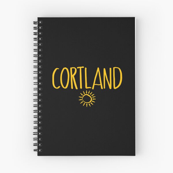 Item preview, Cortland Ny Sun Drawing Handwritten Text Amber Print  designed and sold by jennifera11.