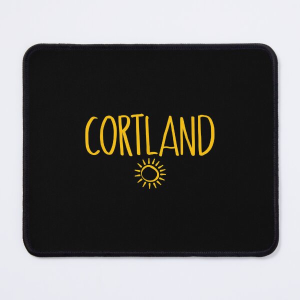 Item preview, Cortland Ny Sun Drawing Handwritten Text Amber Print  designed and sold by jennifera11.