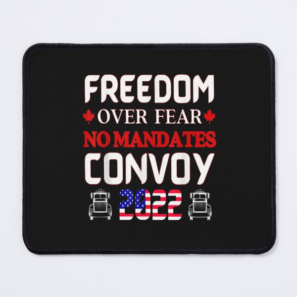 Item preview, Canadian Truckers Freedom Over Fear No Mandates Convoy 2022 T-Shirt designed and sold by Besnier-Rahel.