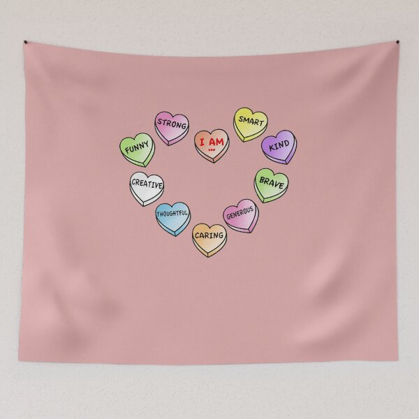 Item preview, Valentine's Day I am Conversation Heart Affirmation designed and sold by EspenoyStore.