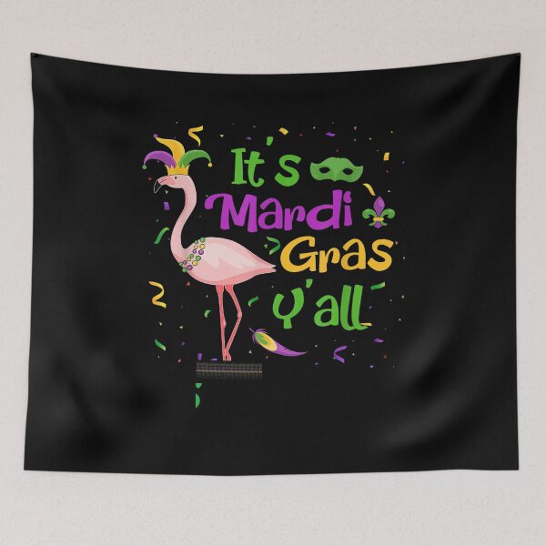 Item preview, Funny Carnival Party Gift Idea Flamingo Mardi Gras Men Women  designed and sold by cysandy.