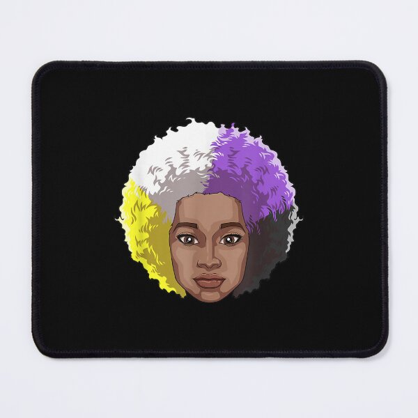 Item preview, Afro Black Woman Nonbinary Pride Black History Month  designed and sold by jennifera11.