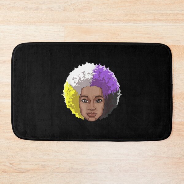 Item preview, Afro Black Woman Nonbinary Pride Black History Month  designed and sold by jennifera11.