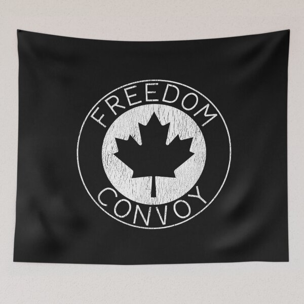 Item preview, FREEDOM CONVOY 2022 CANADIAN TRUCKER TEES MAPLE LEAF VINTAGE T-Shirt designed and sold by Besnier-Rahel.