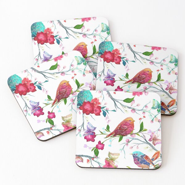 Item preview, Colorful embroidery birds pattern designed and sold by VickyCloset.