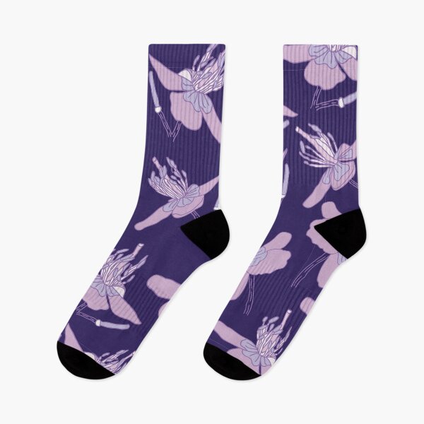 Item preview, Purple Floral Flower Fabric Pattern Design designed and sold by Angela Cini.